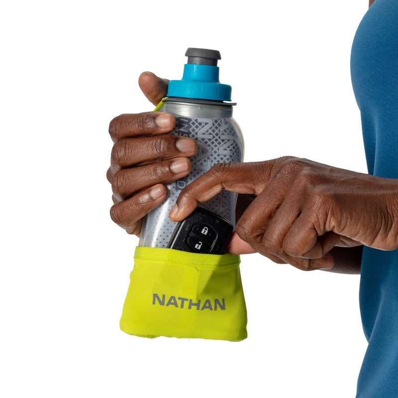 NATHAN Running Handheld Water Bottle Adjustable No-Grip Quick Squeeze Lite Hand Strap. 12 oz Insulated Water Bottle. Reflective Hydration - Image 5