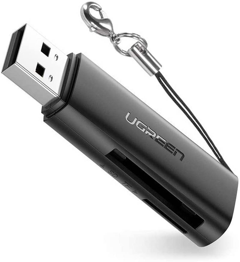 UGREEN SD Card Reader, 5Gbps High-Speed Dual Slot USB 3.0 Memory Card Reader Adapter for SD SDXC SDHC MMC RS-MMC Micro SD TF Micro SDXC Micro SDHC UHS-I for Mac, Windows, Linux, Chromebook, PS4, etc