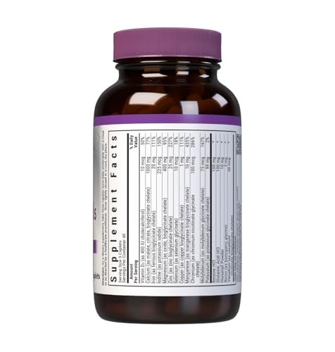Bluebonnet Nutrition High Potency Chelated Multiminerals, Albion Chelated Minerals, Soy-Free, Gluten-Free, Non-GMO, Kosher Certified, Dairy-Free, 120 Caplets, 40 Servings - Image 2