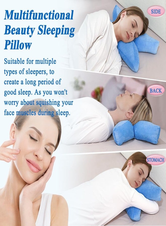 Zelen Anti Wrinkle Pillow for Side Sleepers Beauty Sleeping Pillow for Face, Back Stomach Sleeper Anti Aging Pillow Neck and Shoulder Pain Relief Bed Pillows for Side Sleeping - Image 3
