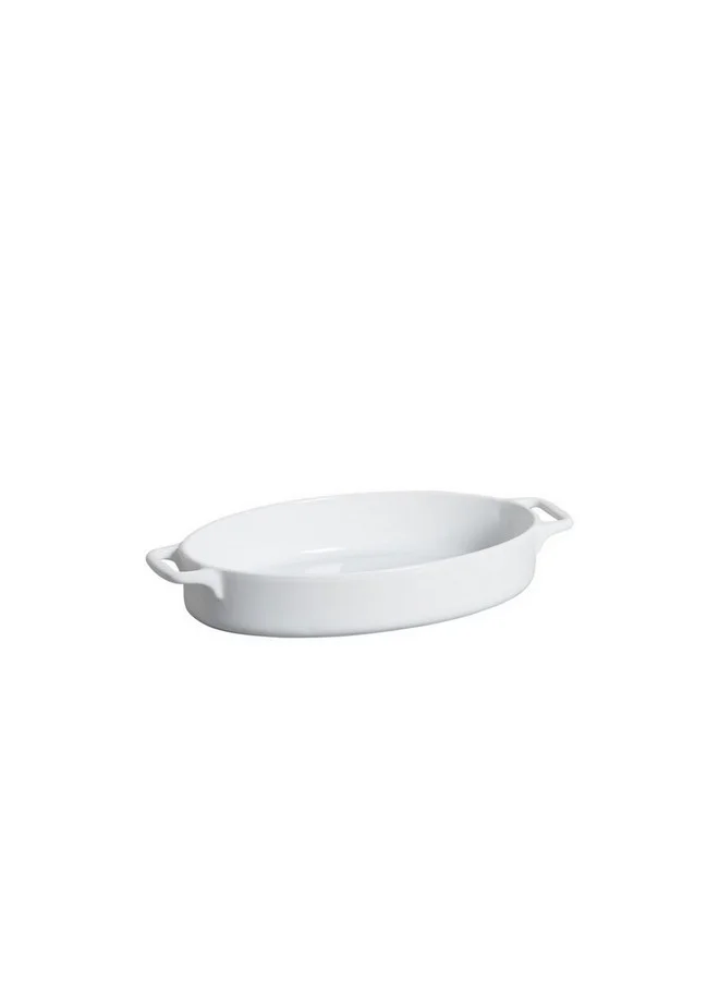 Onemore High Quality Oval Roaster with Handle White 37.5 cm 5243H-14.75
