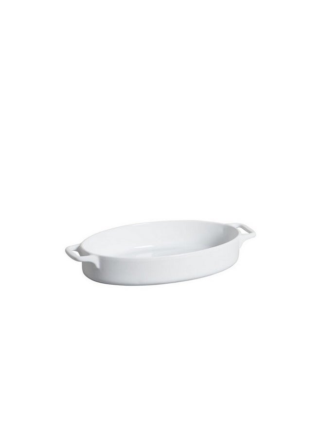 Onemore High Quality Oval Roaster with Handle White 37.5 cm 5243H-14.75 