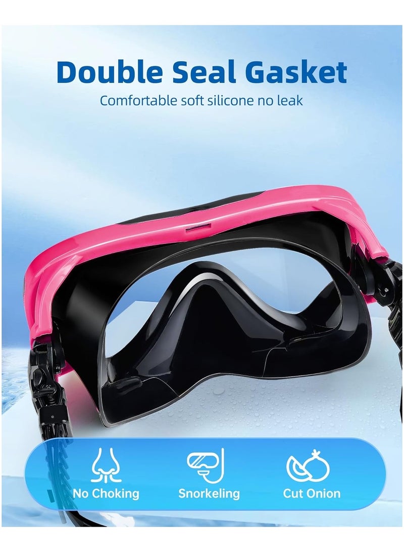 Adult Swim Goggles with Nose Cover, 180° Clear Wide View No Leak Diving Mask Pool Goggles for Women Men Adult Youth - Image 3