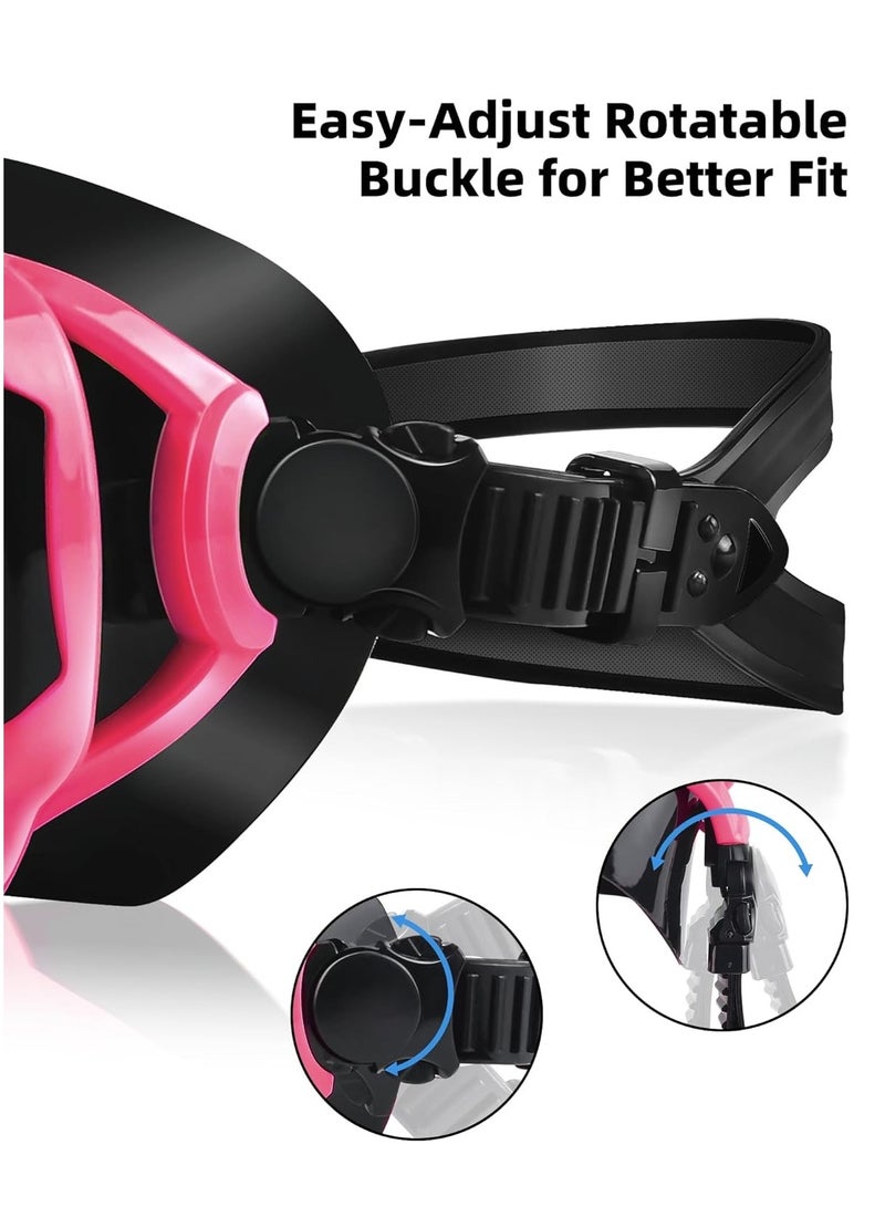 Adult Swim Goggles with Nose Cover, 180° Clear Wide View No Leak Diving Mask Pool Goggles for Women Men Adult Youth - Image 5