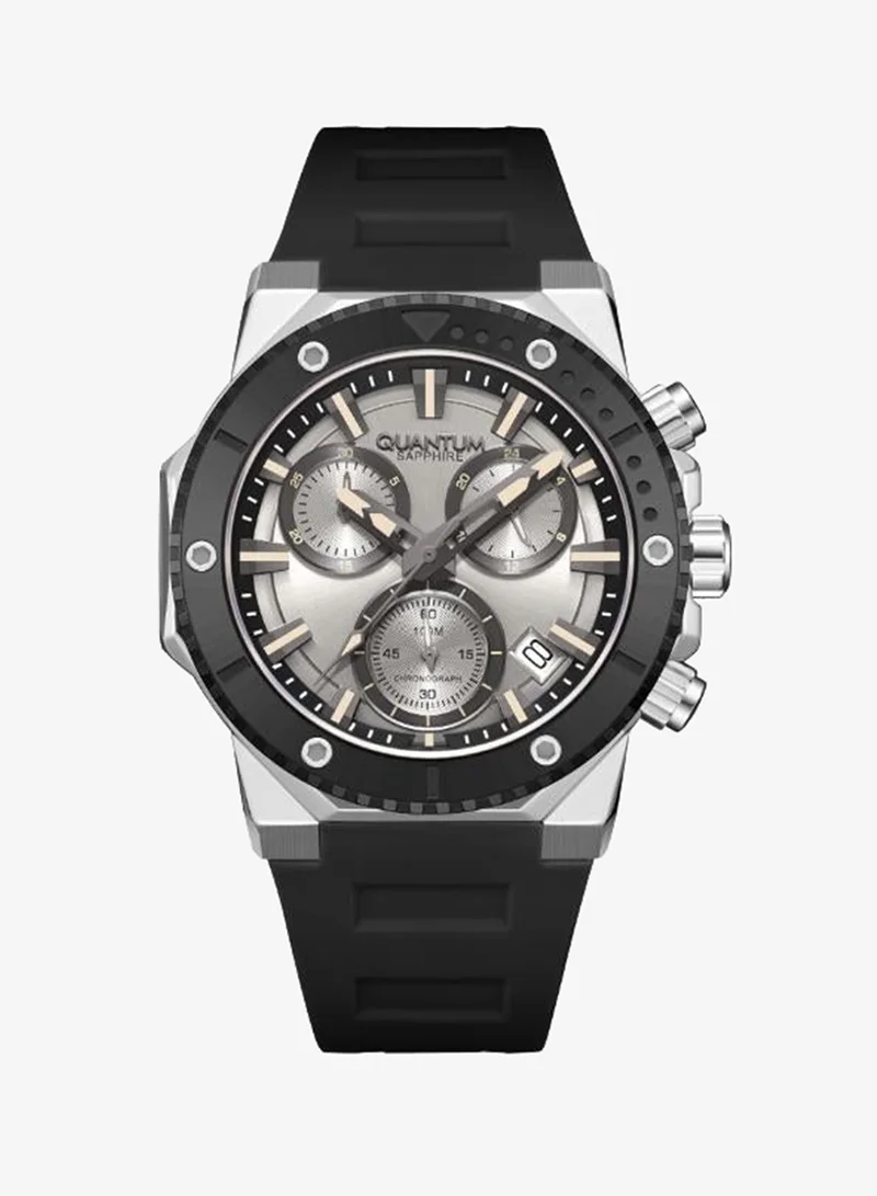 كوانتوم Men's Silicone Analog Watch HNG1232.371 - 44 mm