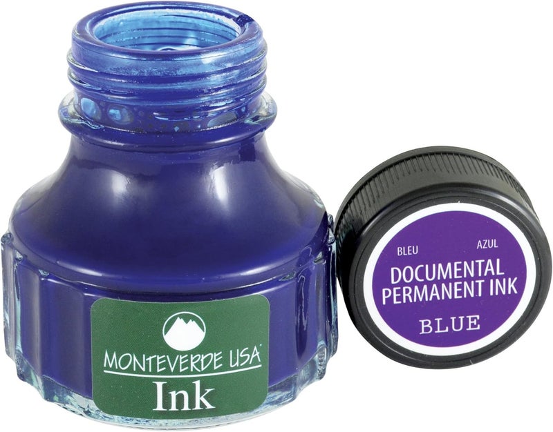 Monteverde USA Ink, 90 ml Documental Permanent Blue (G308DU) - Image 3