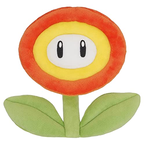 Little Buddy 1822 Super Mario All Star Collection Fire Flower 7 PlushMulticolor - Image 1