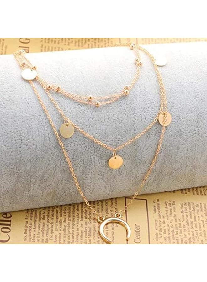 YouBella Fashion Jewelery Gold Plated Necklace And Earrings Combo Jewelery Set For Girls And Women Gold Style 9 - Image 3