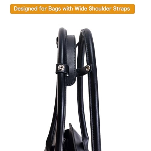 ATSEKTZ Shoulder Strap Pad Compatible with Tote Bags, Handbag Accessories, Upgraded Anti-Slip Cushion, Leather Strap Pad, Pressure Relief –Wide Strap Version Black - Image 2