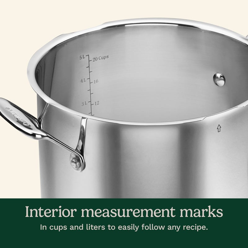 Cuisinart 766S-22 6 Qt. Stainless Steel Pasta Pot w/Straining Cover Chef's-Classic-Stainless-Cookware-Collection, 6-Quart - Image 4