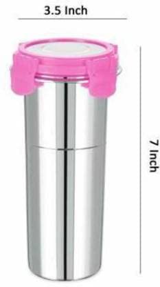 DARSHANAM WORLD Stainless Steel Tumbler with Lid | Glass Tumbler Steel lid | Steel Glass with Lid | Airtight Freezer Safe Capacity 400 ML (600 ML) - Image 3