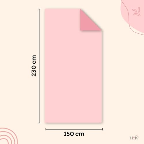 haus & kinder Kids Fur Blanket – 450 GSM Fur Winter Blanket for Babies and Kids (0–12 Years) | Ultra Cozy, Plush Feel | Large 150x230 cm Size | Skin-Safe Fabric | Baby Pink Shade | Single Piece - Image 2