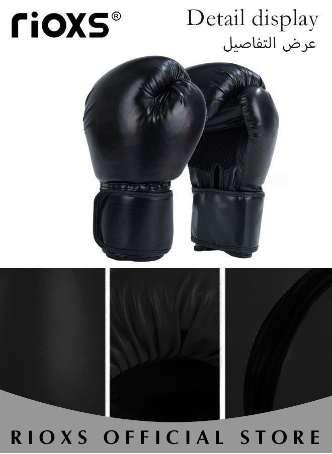 RIOXS - Boxing Gloves,8oz/10oz Boxing Gloves For Adults And Kids,Heavy Punching Bag,Youth Fight Gloves For Kickboxing/ MMA/Muay Thai/Mitts/Fitness Workouts,Sparring Training Gloves,Professional Boxing Gloves - Image 1