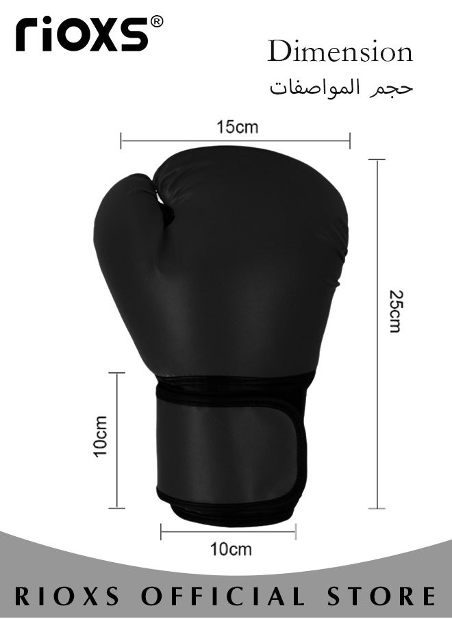 RIOXS - Boxing Gloves,8oz/10oz Boxing Gloves For Adults And Kids,Heavy Punching Bag,Youth Fight Gloves For Kickboxing/ MMA/Muay Thai/Mitts/Fitness Workouts,Sparring Training Gloves,Professional Boxing Gloves - Image 1