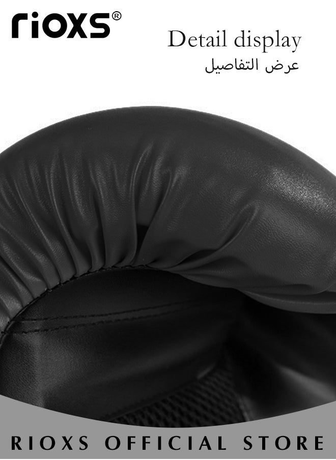 RIOXS - Boxing Gloves,8oz/10oz Boxing Gloves For Adults And Kids,Heavy Punching Bag,Youth Fight Gloves For Kickboxing/ MMA/Muay Thai/Mitts/Fitness Workouts,Sparring Training Gloves,Professional Boxing Gloves - Image 1