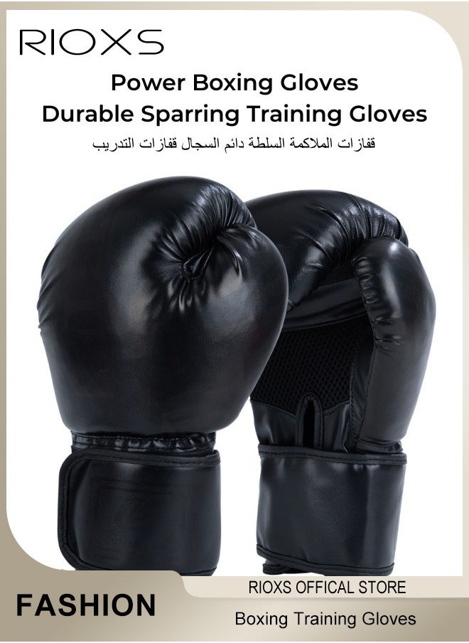 RIOXS - Boxing Gloves,8oz/10oz Boxing Gloves For Adults And Kids,Heavy Punching Bag,Youth Fight Gloves For Kickboxing/ MMA/Muay Thai/Mitts/Fitness Workouts,Sparring Training Gloves,Professional Boxing Gloves - Image 1