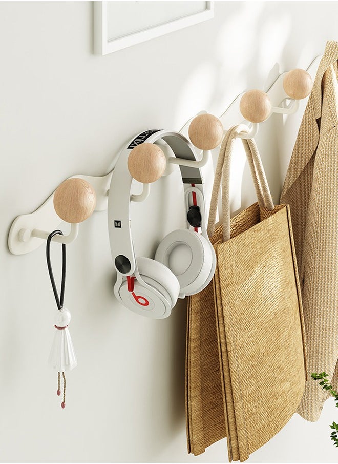 HOOPZOZA Wall Mounted Coat Hook with 6 Hooks Heavy Duty Coat Hooks Rack Wall Hooks  For Hat Robes Keys Towel  - Image 5