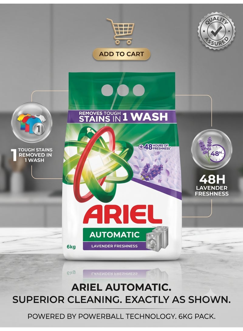 Automatic Powder Detergent Lavender - 6 kilogram