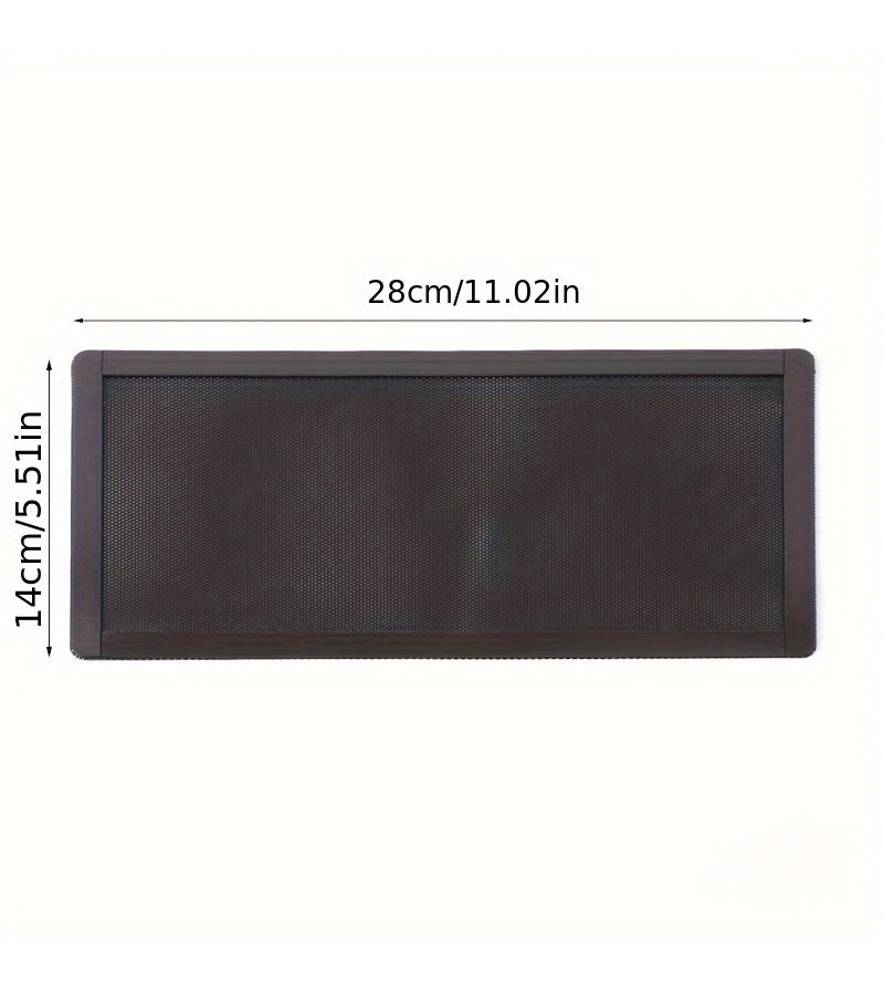 غطاء مغناطيسي مقاوم للغبار لعلبة الكمبيوتر مع شبكة فلتر PVC، مقاس 5.51 × 11.02 بوصة، غطاء مستطيل مضاد للغبار - Image 2