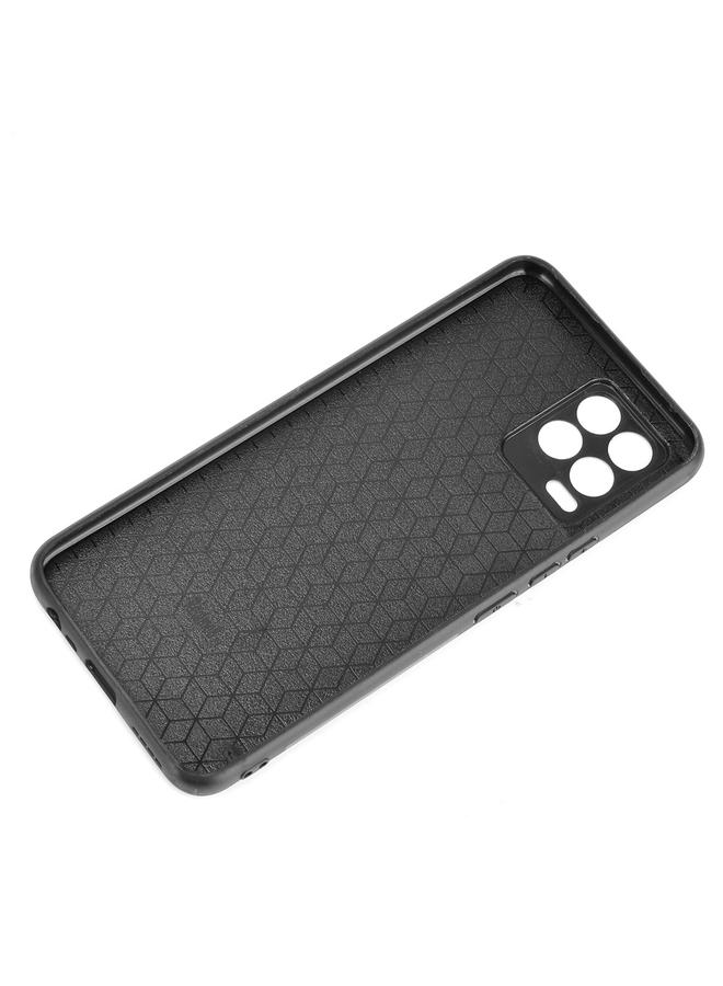 S-TOP Case For OPPO Realme 8 4G / Realme 8 Pro Shockproof Sewing Cow Pattern Skin PC + PU + TPU Case - Image 4