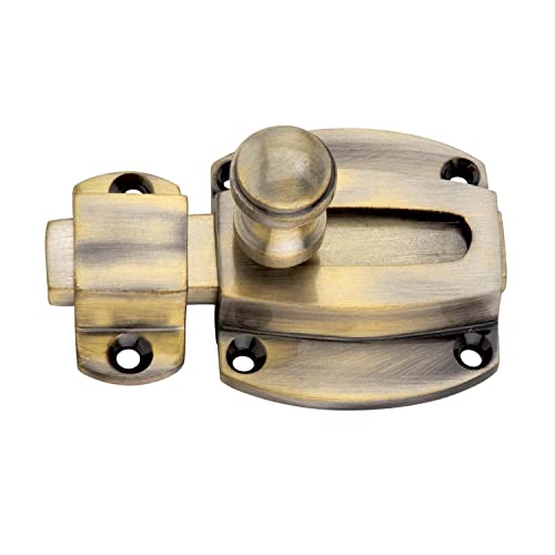 Sardar Brass Antique Door Latch| Baby Latch Lock| Sliding Latch Lock|Tower Bolt for Home, Office, Kitchen, Bathroom - Image 2
