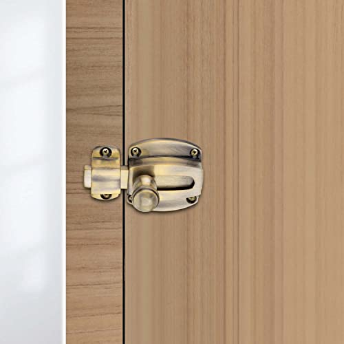 Sardar Brass Antique Door Latch| Baby Latch Lock| Sliding Latch Lock|Tower Bolt for Home, Office, Kitchen, Bathroom - Image 1
