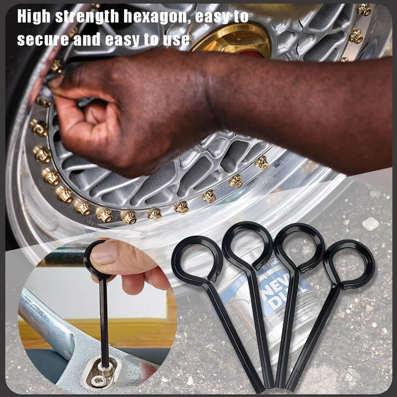Qoaimu 10 Pack 5/32 inch Standard Hex Dogging Key with Full Loop, Black Hex Dogging Key, Allen Key Sets Wrench Fit on Keychain Push Bar Panic Exit Device Key, Solid Metal - Image 4