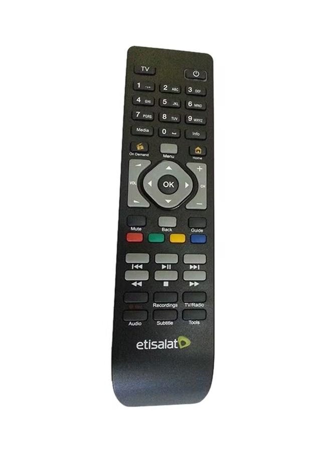 etisalat - Compatible Elife Etisalat Remote Control for Receiver Universal (Black) - Image 1