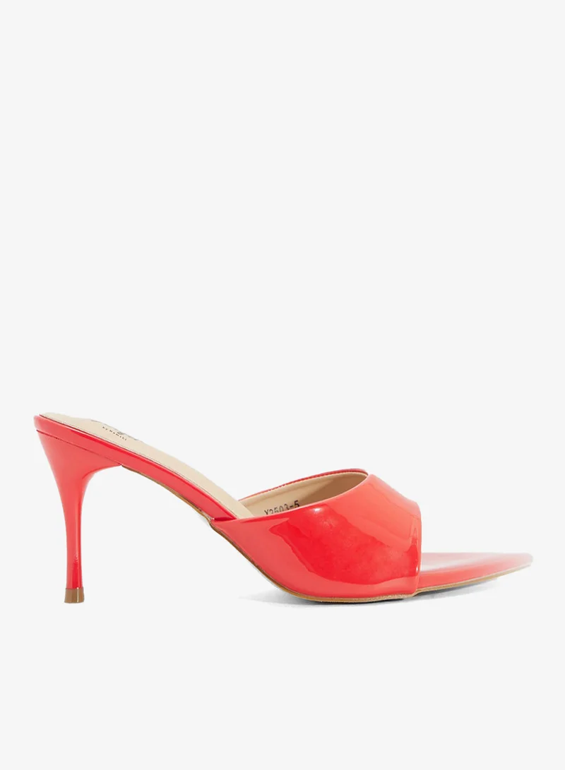 Ginger Pointed Heeled Mule