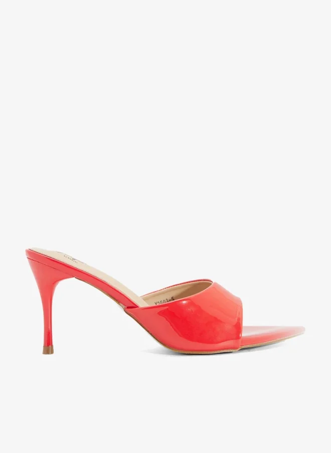 Ginger Pointed Heeled Mule