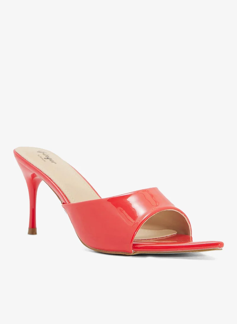 Ginger Pointed Heeled Mule