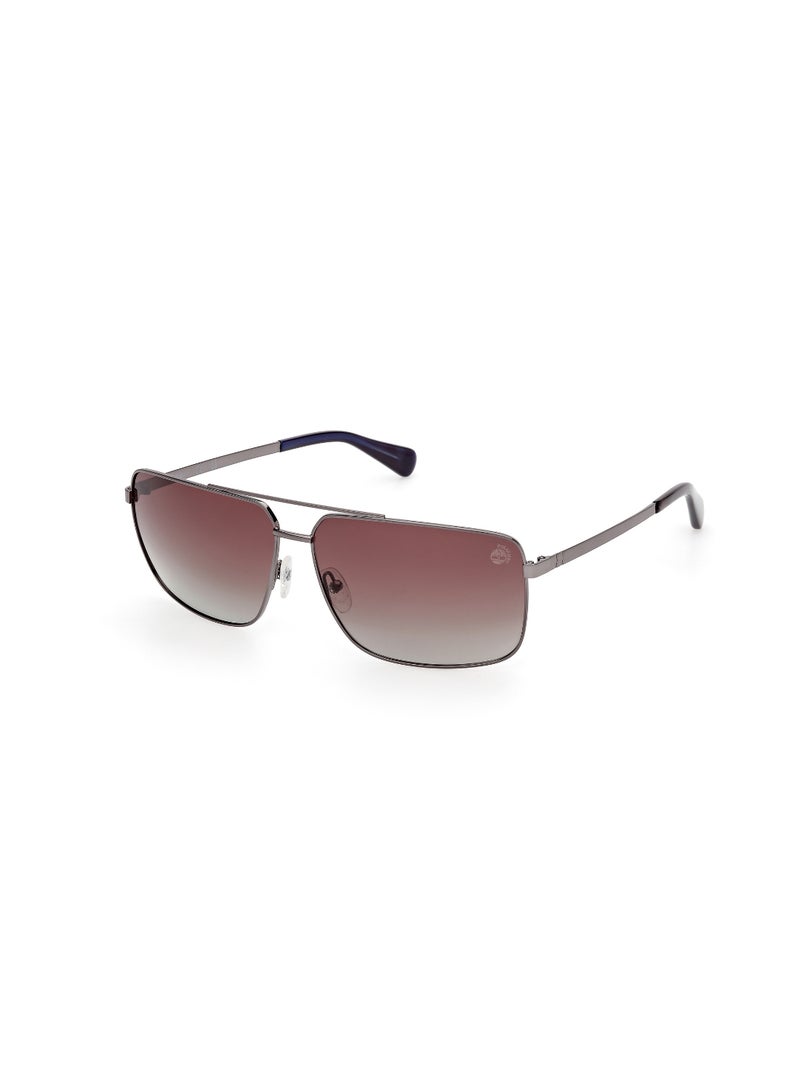 TIMBERLAND FULL RIM MALE NAVIGATOR SILVER METAL SUNGLASSES - Image 1