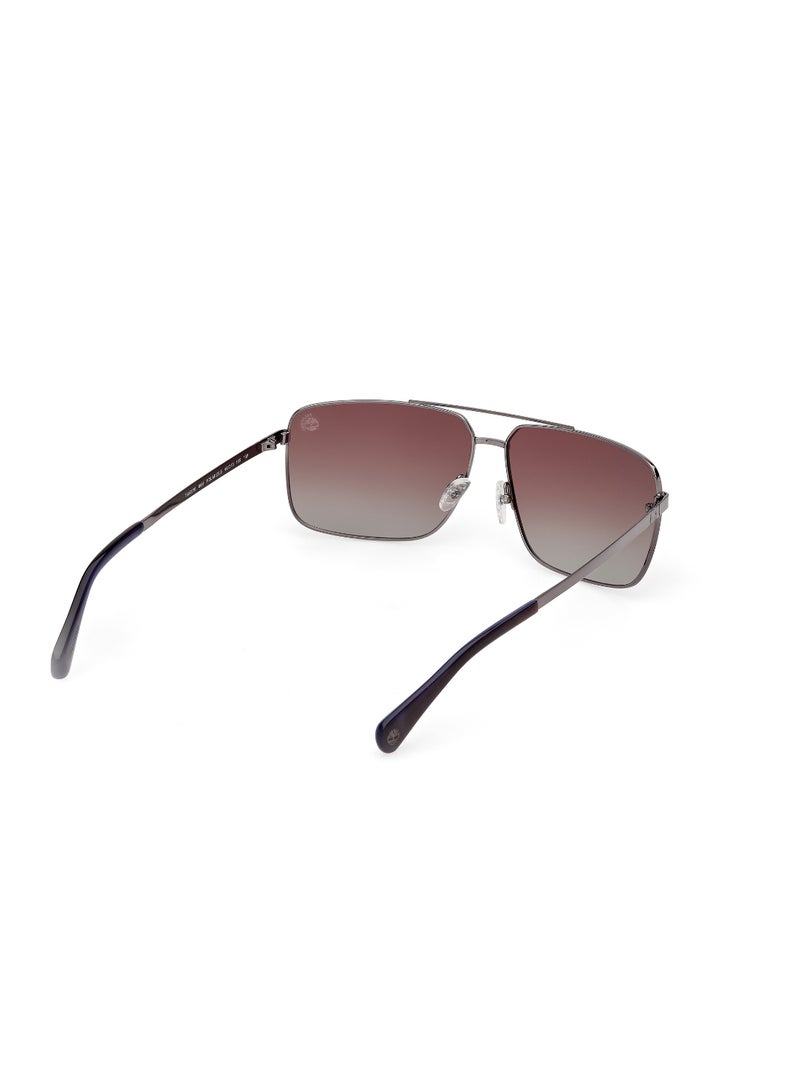 TIMBERLAND FULL RIM MALE NAVIGATOR SILVER METAL SUNGLASSES - Image 5