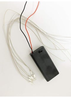Flever Flever DIY House Accessory for Dollhouse Miniature3 PCS AA Battery Packs with 6 PCS LED Light Wires  - Image 5