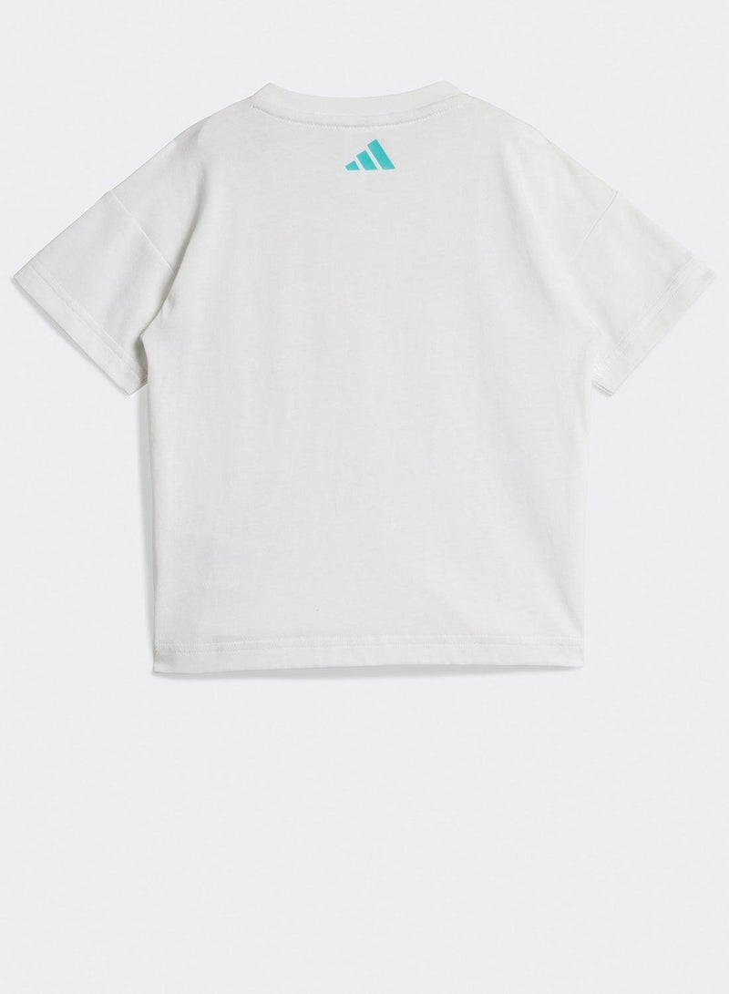 adidas بدلات رياضية للأطفال من مير دي إن إيه بيبي جي إس باللون الأبيض - Image 2