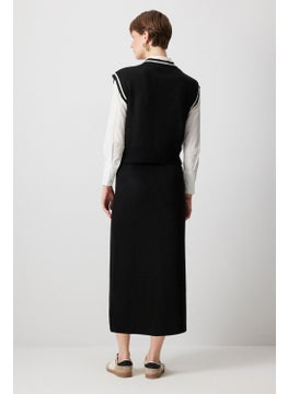 Touche Vest Skirt Knitwear Set  - Image 2