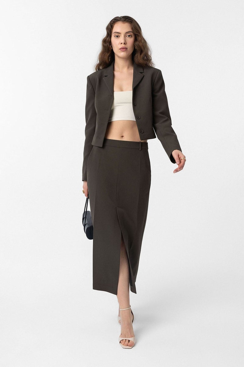 Antioch Crop Women's Blazer Jacket - Image 2
