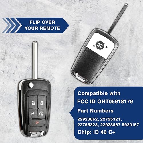 KeylessOption Key Fob Replacement for 2011 2012 2013 2014 2015 Chevrolet Volt Proximity Keyless Remote Control, 5-Button OHT05918179 - Image 5