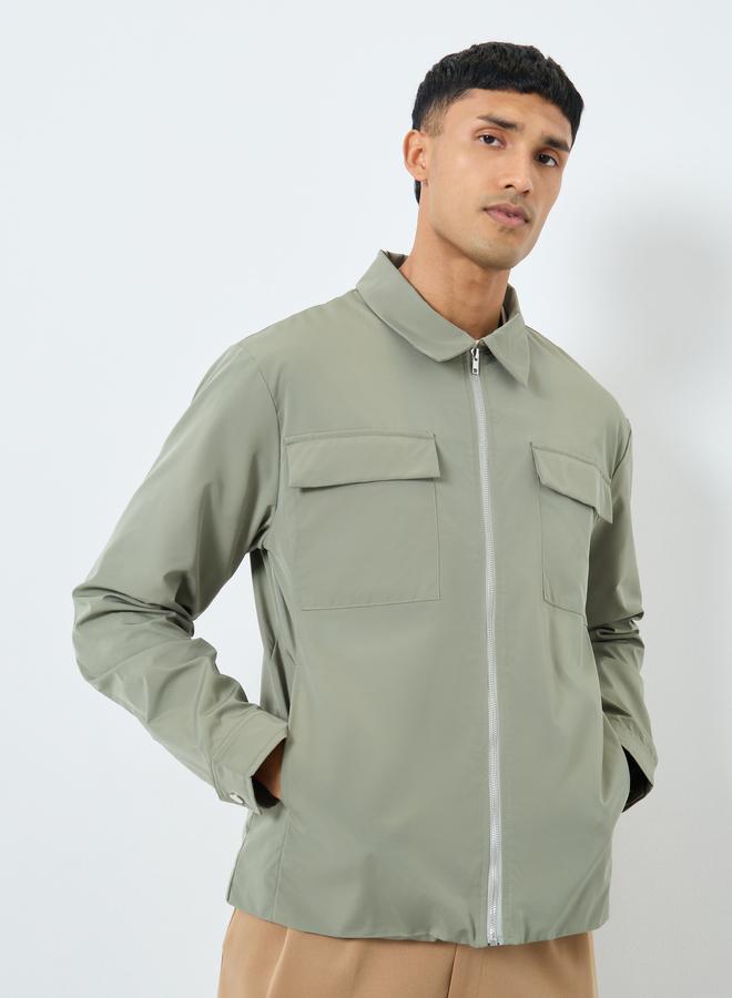 Styli Men Relaxed Fit Lightweight Jacket - Image 4