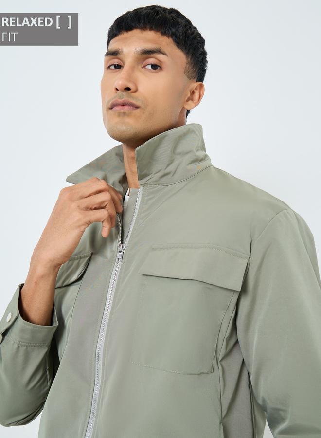 Styli Men Relaxed Fit Lightweight Jacket - Image 1
