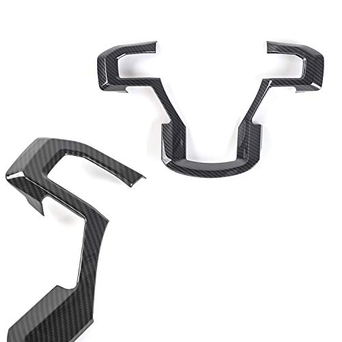 Keptrim for F-150 ABS Carbon Fiber Steering Wheel Cover Trim for 2015 2016 2017 2018 2019 2020 Ford F150, for 2017-2022 F250 F350, for 2018-2021 Ford Expedition - Image 4