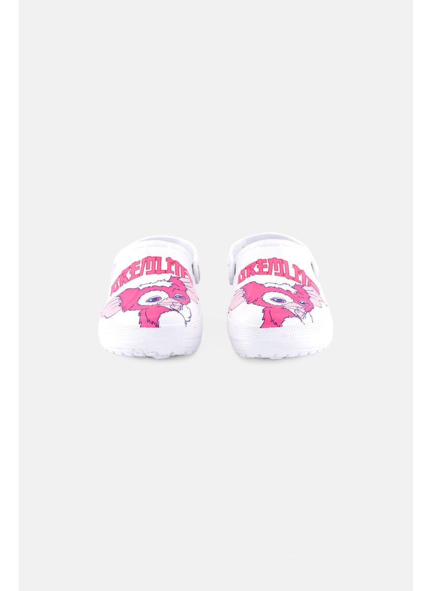 Gremlins Toddler Girls Sling Back Clogs, White  - Image 4