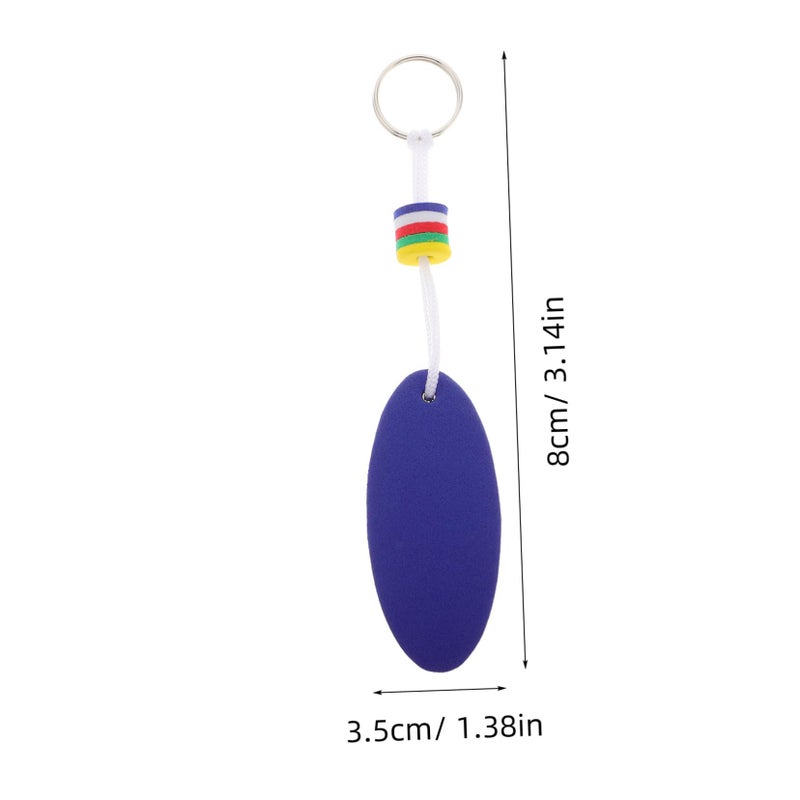 6 Pieces Oval Foam Floating Keychain for Boating Fishing Surfing and Sailing Water Sports - Image 3