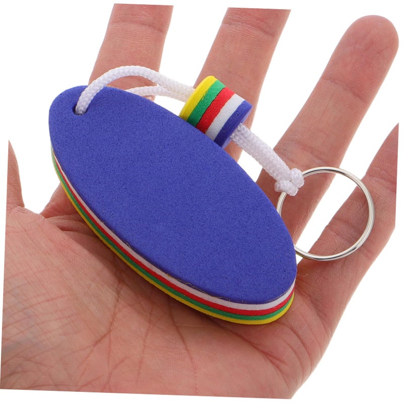 6 Pieces Oval Foam Floating Keychain for Boating Fishing Surfing and Sailing Water Sports - Image 5