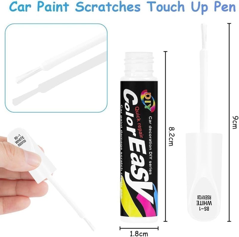 SKYWORK Car Scratch Remover Touch Up Paint Pen for Auto Body Repair| Quick & Easy Car Paint Repair Tool for Scratches, Chips & Marks | Professional Auto Touch Up Paint Applicator (White) - Image 2