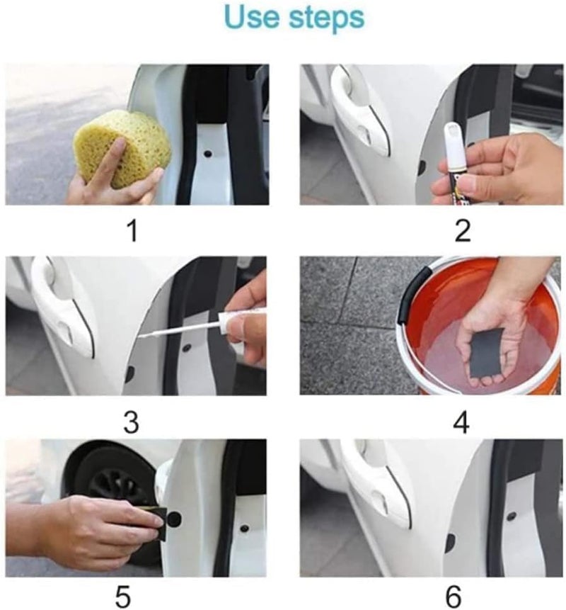 SKYWORK Car Scratch Remover Touch Up Paint Pen for Auto Body Repair| Quick & Easy Car Paint Repair Tool for Scratches, Chips & Marks | Professional Auto Touch Up Paint Applicator (White) - Image 5