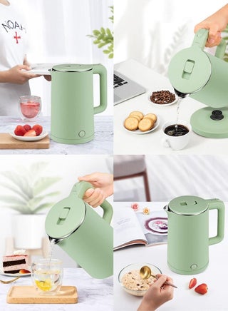 Electric Kettle | Super Fast Heating with 1500W Power | Auto Shut Off & Boil Dry Protection | Rust Free Stainless-Steel I Dual Layer Cool Touch Surface | 1.8L (Green) - view 4