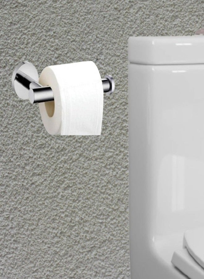 FOLX FBA15 Wall Mount Toilet Tissue/Napkin Paper Roll Holder for Bathroom, Kitchen Tissue Roll Stand, 304 Grade Stainless Steel, Home and Bathroom Accessories (3, Silver Chrome) - Image 2