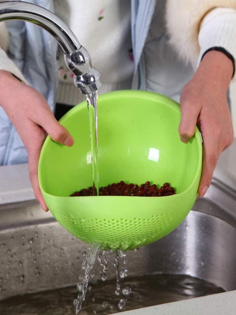 Leawall Rice Bowl Pulses, Fruits, Vegetable, Noodles, Pasta, Washing Bowl & Strainer (multi color, 1pc) - Image 5