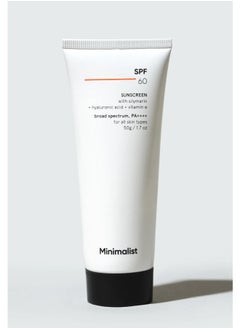 MINIMALIST Sunscreeen With Potent Antioxidants Cream SPF 60 50gm  - Image 2